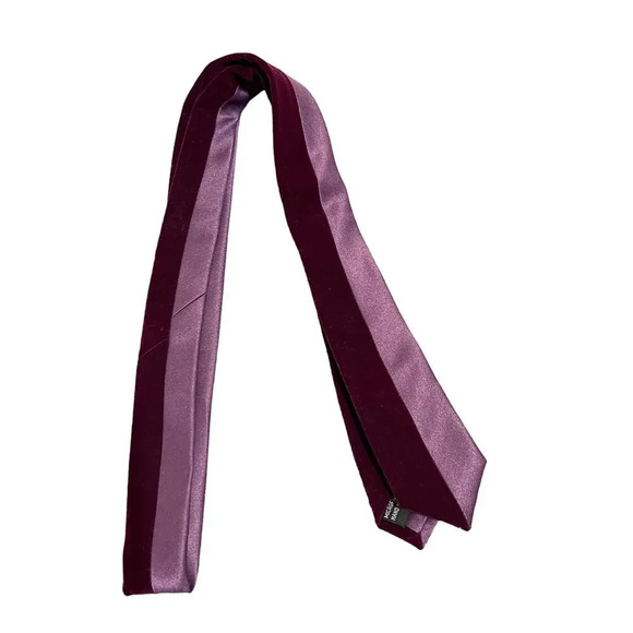 NWOT Argali Purple Velvet Silk Kid Tie Formal - Picture 1 of 3